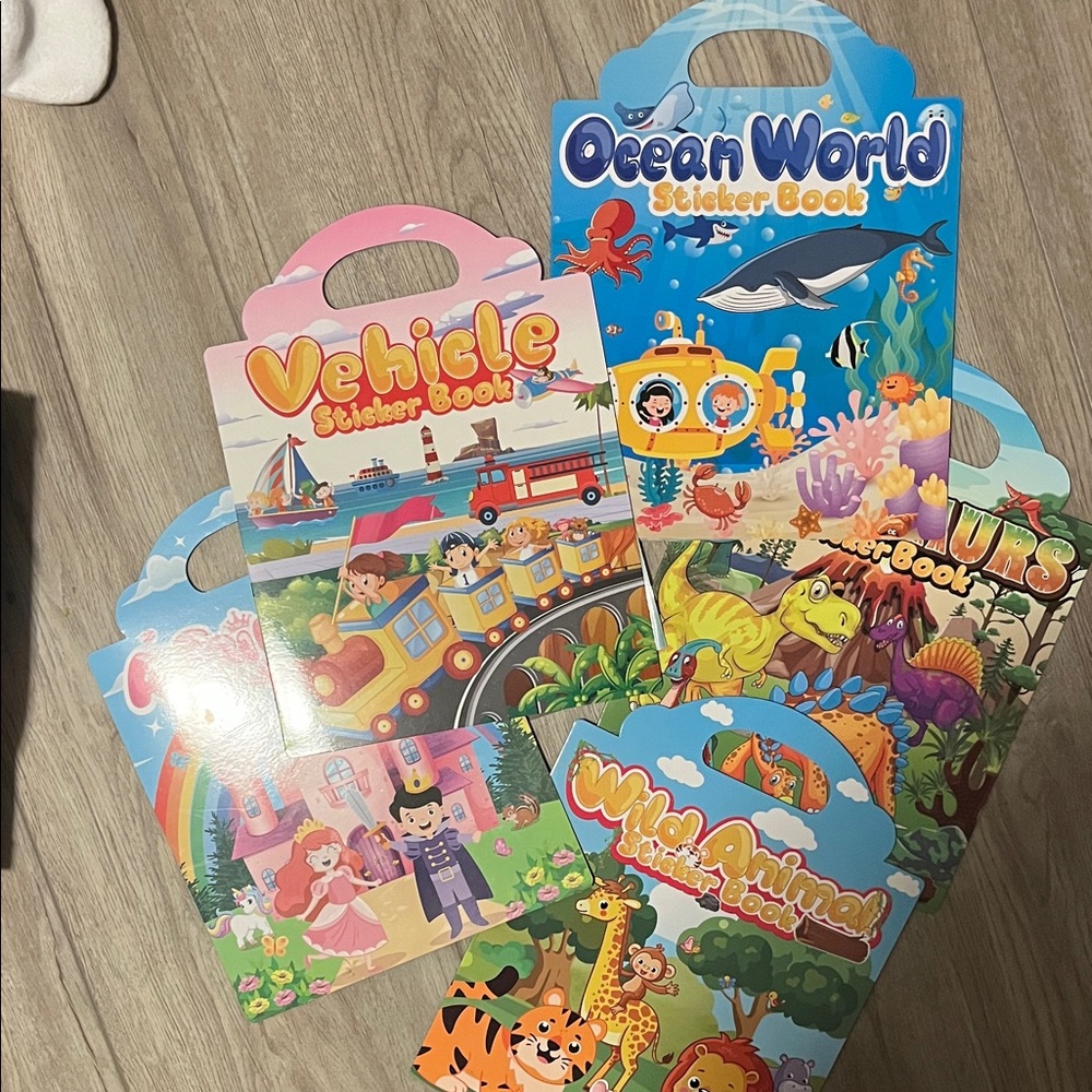Colorful Sticker Book Set for Kids
